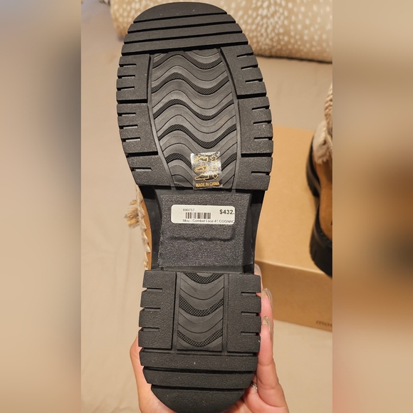 MOU MOU - Eskimo Combat Lace in Cognac Size 41 Retail $425 NWB - Picture 8 of 10